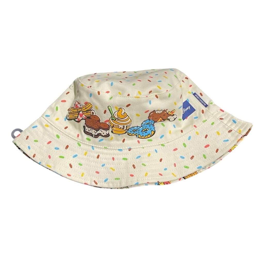 Disney Eats Reversible Bucket Hat By Spirit Jersey NWT Embroidered Mickey Mouse